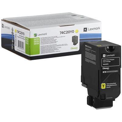 Toner LEXMARK CS720/725/CX725 Yellow original Toner LEXMARK CS720/725/CX725 Yellow original
