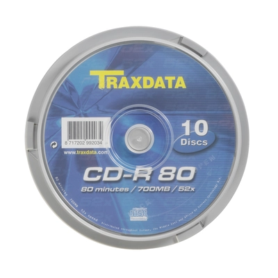CD-R medij TRAXDATA 700MB 52x speed Spindle 10/1 komplet CD-R medij TRAXDATA 700MB 52x speed Spindle 10/1 komplet