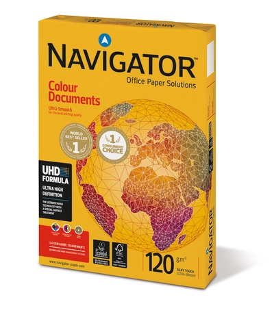 Papir fotokopirni A4 120gr Navigator Colour Documents 250/1 Papir fotokopirni A4 120gr Navigator Colour Documents 250/1