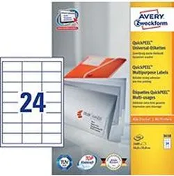Etiketa laser/inkjet/copy 64,6x33,8 Zweckform L3658 100/1 Etiketa laser/inkjet/copy 64,6x33,8 Zweckform L3658 100/1