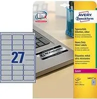 Etiketa laser/copy poliester 63,5x29,6 Zweckform L6011 vodoodporna 20/1 srebrna Etiketa laser/copy poliester 63,5x29,6 Zweckform L6011 vodoodporna 20/1 srebrna
