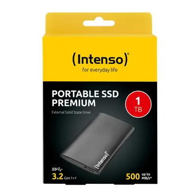 SSD eksterni 1TB USB3.2 G2 Type-A INTENSO Premium - črn SSD eksterni 1TB USB3.2 G2 Type-A INTENSO Premium - črn