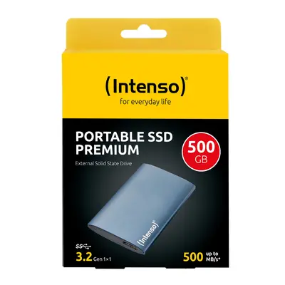 SSD eksterni 500GB USB3.2 G2 Type-A INTENSO Premium - moder SSD eksterni 500GB USB3.2 G2 Type-A INTENSO Premium - moder