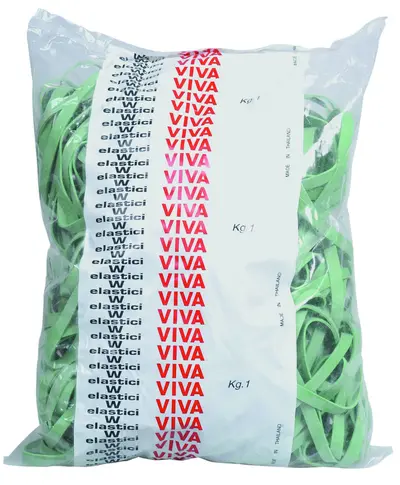 Elastika debela fi 60x5mm 1kg zelena Elastika debela fi 60x5mm 1kg zelena