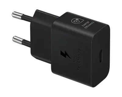 Adapter za napajanje Samsung 25W brez kabla, črn