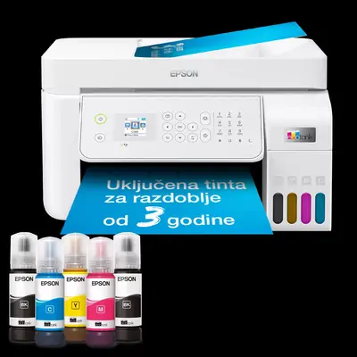 Tiskalnik EPSON L5316 All-In-One EcoTank USB LAN WiFi A4 - bel