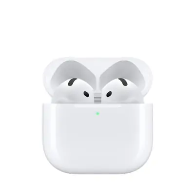 Slušalke+mikrofon APPLE AirPods 4 (USB-C), TWS, Spatial Audio, H2, IP54, bele (mxp63zm/a)