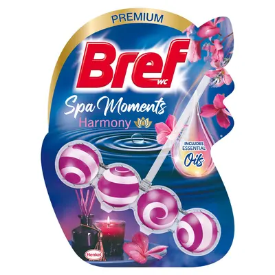 Obešanka za wc školjko s košarico 50g Bref Premium Spa Moments Harmony Obešanka za wc školjko s košarico 50g Bref Premium Spa Moments Harmony