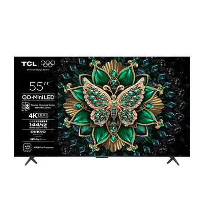 TV TCL 55C6K, MINI LED, 55", 140cm, UHD, Google TV TV TCL 55C6K, MINI LED, 55", 140cm, UHD, Google TV