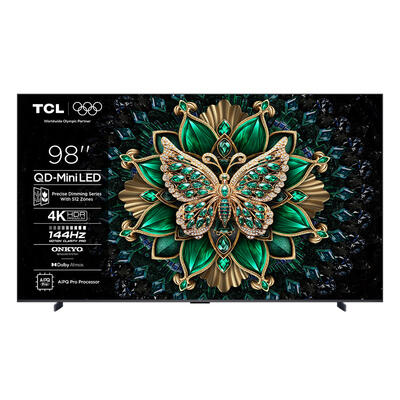 TV TCL 98C6K, MINI LED, 98", 249cm, UHD, Google TV