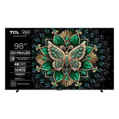 TV TCL 98C6K, MINI LED, 98", 249cm, UHD, Google TV TV TCL 98C6K, MINI LED, 98", 249cm, UHD, Google TV