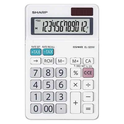Kalkulator komercialni 12 mestni Sharp EL320WB Kalkulator komercialni 12 mestni Sharp EL320WB