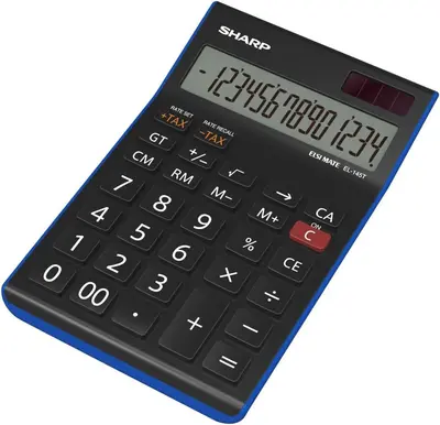Kalkulator komercialni 14 mestni Sharp EL145TBL Kalkulator komercialni 14 mestni Sharp EL145TBL