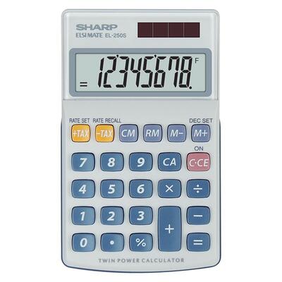 Kalkulator ročni 8 mestni Sharp EL250A Kalkulator ročni 8 mestni Sharp EL250A