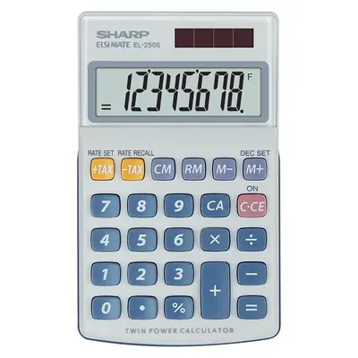 Kalkulator ročni 8 mestni Sharp EL250A Kalkulator ročni 8 mestni Sharp EL250A