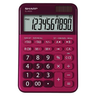 Kalkulator komercialni 10 mestni Sharp ELM335BRD rdeč