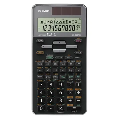Kalkulator tehnični 10+2 mestni 400 funkcij Sharp EL520TG srebrn Kalkulator tehnični 10+2 mestni 400 funkcij Sharp EL520TG srebrn
