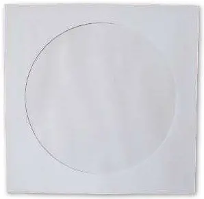 Etui za 1 CD papirnati bel s preklopom in oknom 100/1 125x125mm Etui za 1 CD papirnati bel s preklopom in oknom 100/1 125x125mm