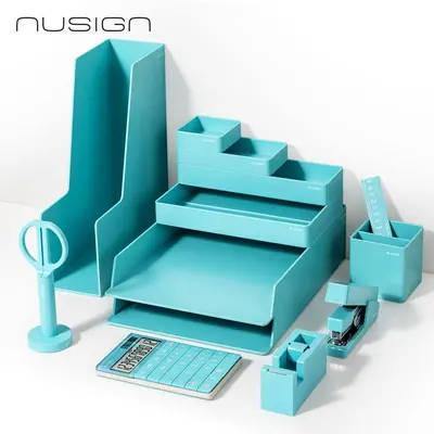Pisaniški namizni set Nusign ENS003BL – 13-delni, moder Pisaniški namizni set Nusign ENS003BL – 13-delni, moder