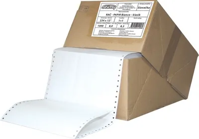 Papir računalniški 234x12 1+1 bianco Stimy 1000/1 Papir računalniški 234x12 1+1 bianco Stimy 1000/1