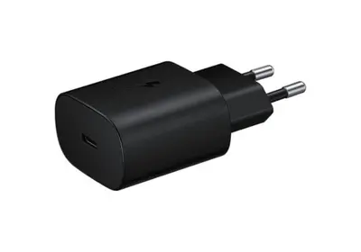 Adapter za napajanje SAMSUNG - hišni polnilec USB Type-C 25W super hitri BULK - črn Adapter za napajanje SAMSUNG - hišni polnilec USB Type-C 25W super hitri BULK - črn