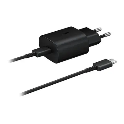 Adapter za napajanje SAMSUNG - hišni polnilec + kabel USB Type-C 25W hitri -črn BULK Adapter za napajanje SAMSUNG - hišni polnilec + kabel USB Type-C 25W hitri -črn BULK