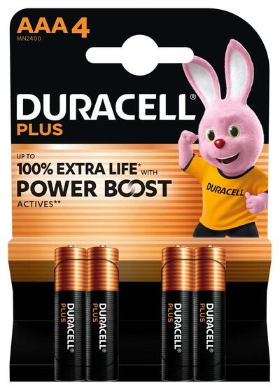 Baterija DURACELL Plus Power Boost AAA + 150% extra life 4/1