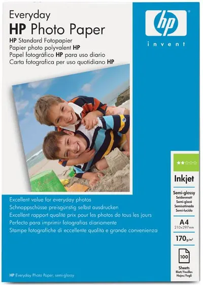 Papir photo HP A4 200g/m2 Everyday Photo Paper Glossy #100 - Q2510A Papir photo HP A4 200g/m2 Everyday Photo Paper Glossy #100 - Q2510A