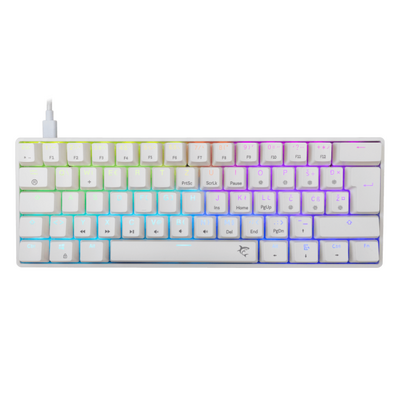 Tipkovnica WHITE SHARK GK-004122 Shinobi 2 - bijela mehanička HR RED SW.