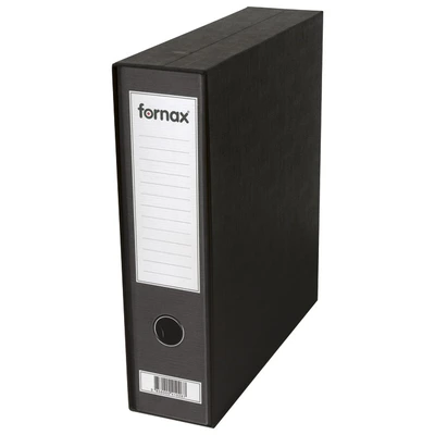 Registrator A4 širok Fornax Prestige črn s škatlo Registrator A4 širok Fornax Prestige črn s škatlo