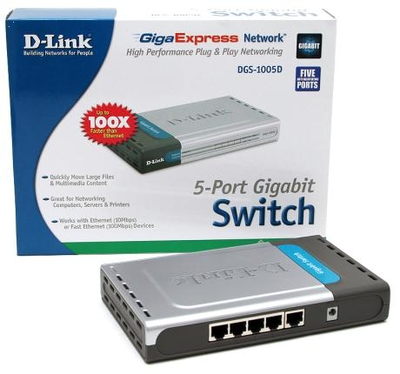 Mrežni switch 10/100/1000Mbps 5 portni D-LINK DGS-1005D Mrežni switch 10/100/1000Mbps 5 portni D-LINK DGS-1005D