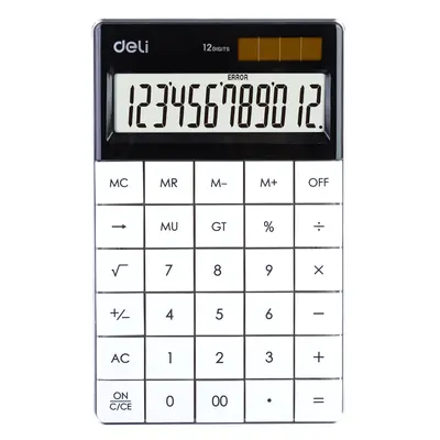 Kalkulator komercijalni 12 mjesta Deli E1589WH bijeli Kalkulator komercijalni 12 mjesta Deli E1589WH bijeli