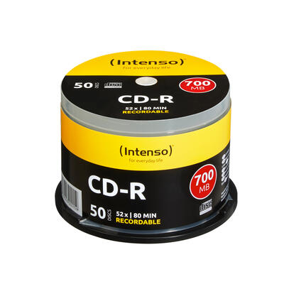 CD-R medij INTENSO 700MB 52x speed, Cake Boxe, 50/1