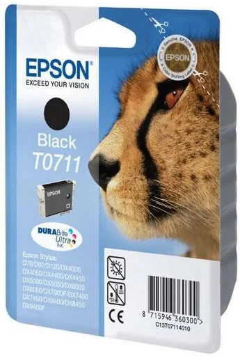 Črnilo EPSON T0711 Black 7.4 ml original Črnilo EPSON T0711 Black 7.4 ml original