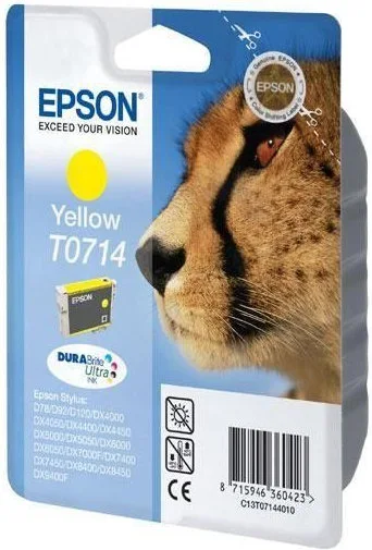 Črnilo EPSON T0714 Yellow 5.5ml original Črnilo EPSON T0714 Yellow 5.5ml original
