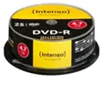 DVD-R medij INTENSO 4.7GB 16x speed, Cake Box, 25/1 Printable bijeli