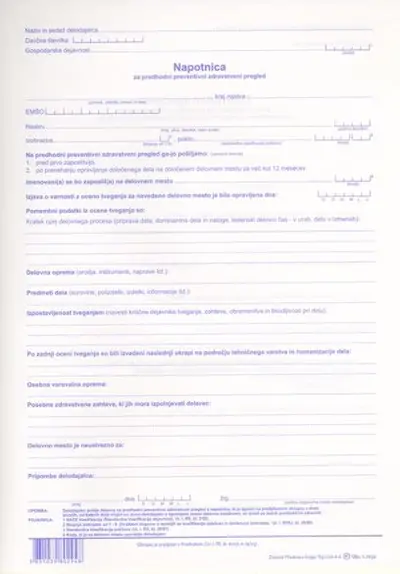 TIS-I.203A -napotn.predh.prev.zdr.pregled