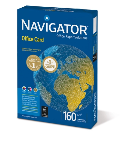 Papir fotokopirni A4 160gr Navigator Office Card 250/1 Papir fotokopirni A4 160gr Navigator Office Card 250/1