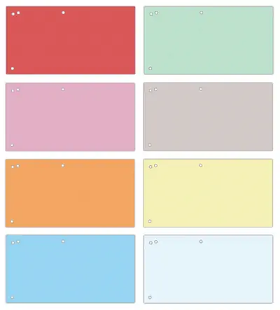 Pregrada kartonska 23,5x10,5cm Office Products 100/1 mix barve Pregrada kartonska 23,5x10,5cm Office Products 100/1 mix barve