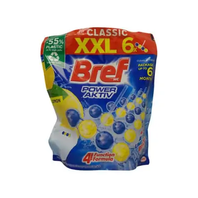 Obešanka za wc  školjko s košarico50g Bref power aktiv Lemon 6/1