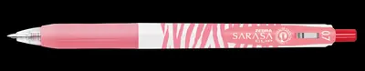 Olovka roler 0,7 Zebra Sarasa Clip Pastel Stripes gel crveni ispis Olovka roler 0,7 Zebra Sarasa Clip Pastel Stripes gel crveni ispis