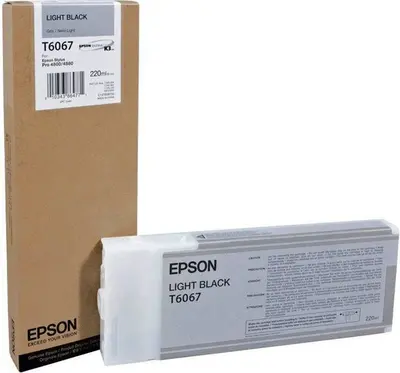 Črnilo EPSON T606700 Light Black 220ml original Črnilo EPSON T606700 Light Black 220ml original