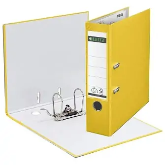 Registrator samostoječ A4 širok Leitz 1010 rumen brez škatle