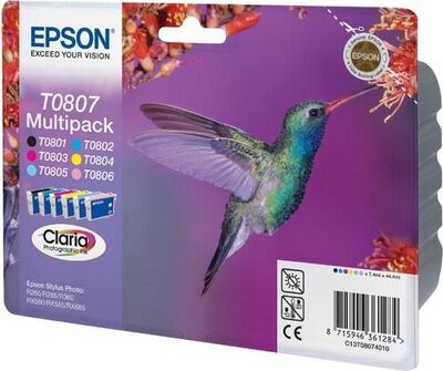 Črnilo EPSON T0807 Multipack original Črnilo EPSON T0807 Multipack original