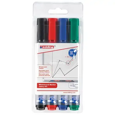 Marker za belo tablo 1,5-3mm Edding 360 okrogla konica 4/1 Marker za belo tablo 1,5-3mm Edding 360 okrogla konica 4/1