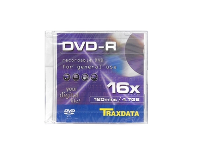 DVD-R medij TRAXDATA 4.7GB 16x speed slim box DVD-R medij TRAXDATA 4.7GB 16x speed slim box