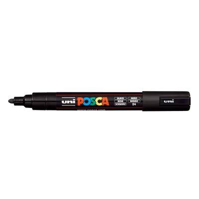 Marker permanentni Uni Posca PC-5M 1,8- 2,5mm črn Marker permanentni Uni Posca PC-5M 1,8- 2,5mm črn