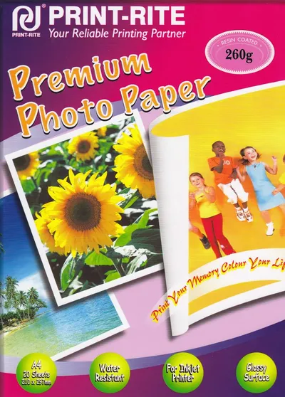 Papir PRINT RITE A4 260g/m2 Premium Photo Paper Resin Coated 20 listov Papir PRINT RITE A4 260g/m2 Premium Photo Paper Resin Coated 20 listov