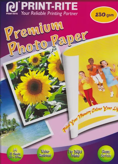 Papir PRINT RITE A4 230g/m2 Premium Photo Paper 20 listov Papir PRINT RITE A4 230g/m2 Premium Photo Paper 20 listov