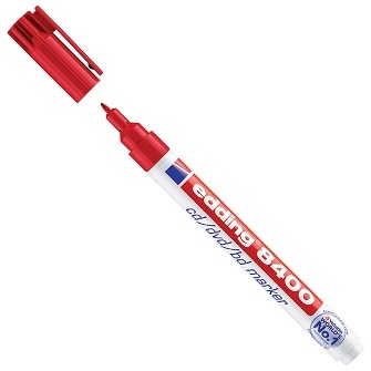 Marker permanentni 0,5-1mm CD/DVD  Edding 8400 rdeč